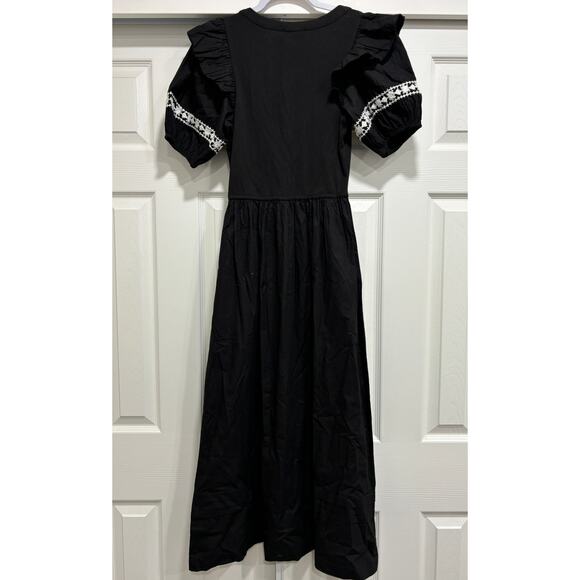 Cleobella Selma Midi Dress Puff Sleeve Women's size XS boho Festival Peasant New - Picture 4 of 4